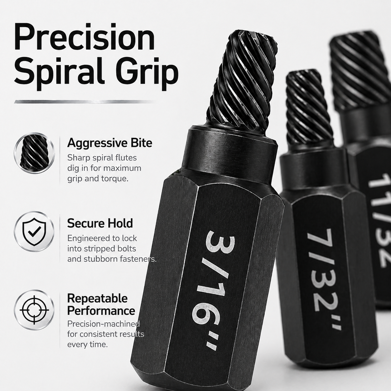 10-Piece Damaged Screw Extractor Set